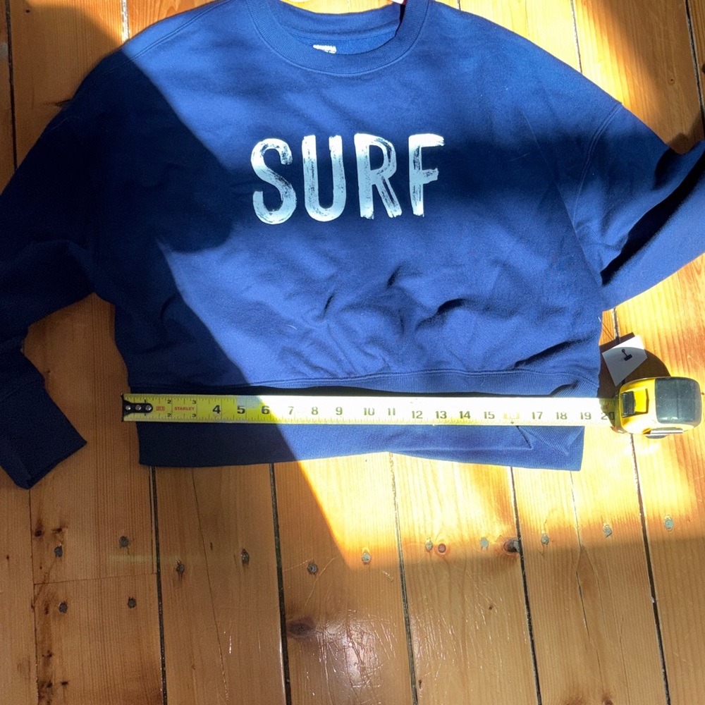 Navy 'SURF' Crewneck Sweatshirt - Picture 7 of 7
